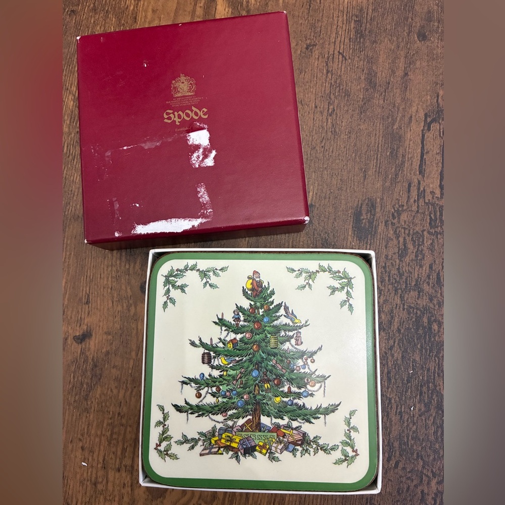 Spode Christmas Coasters Set